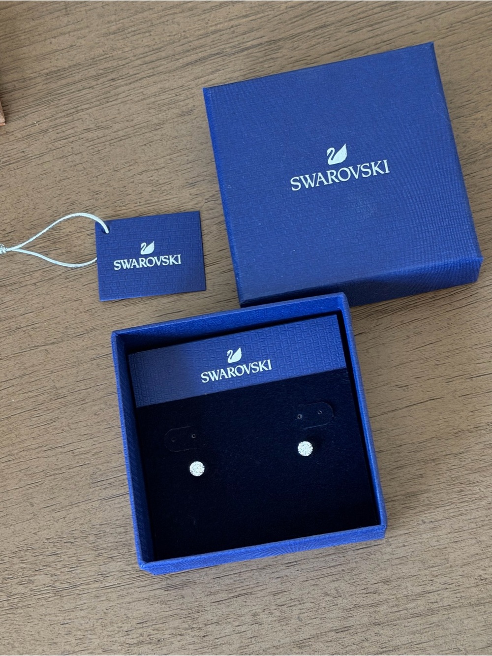 Swarovski Clear Crystal Stud Earrings